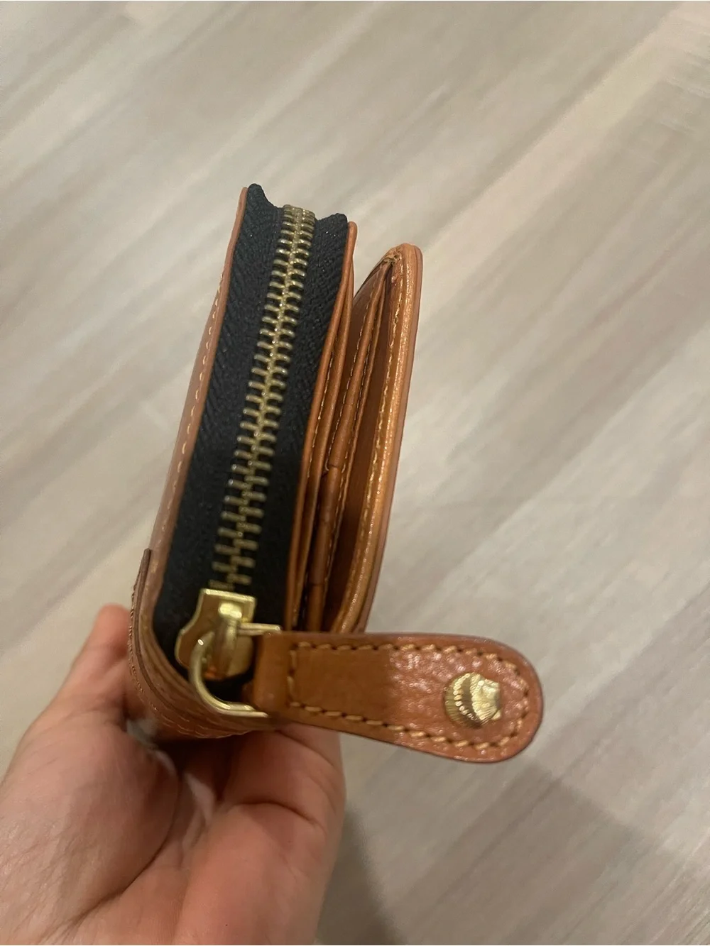 Modalu Tan Leather Continental Wallet